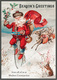 Vintage Santa Flat Holiday Cards Image 4 of 4